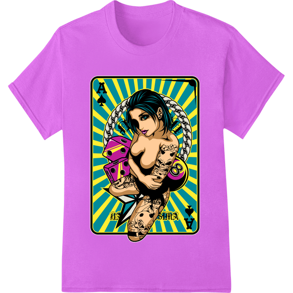 Inked Vixen Tattoo Babe Comic Book Pop Art DTF Print - SUPERDTF - DTF Prints - DTF Transfers - Custom DTF Prints