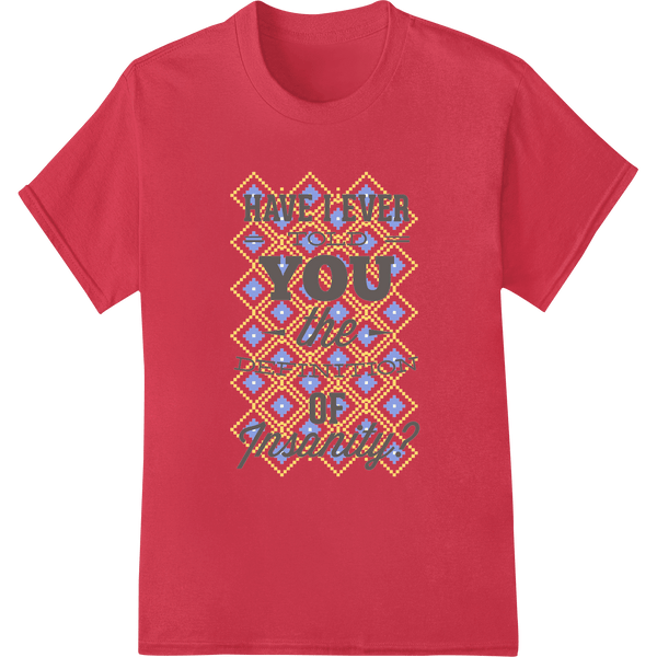 Insanity Definition Quote | Argyle Pattern Heat Transfer - SUPERDTF - DTF Prints - DTF Transfers - Custom DTF Prints