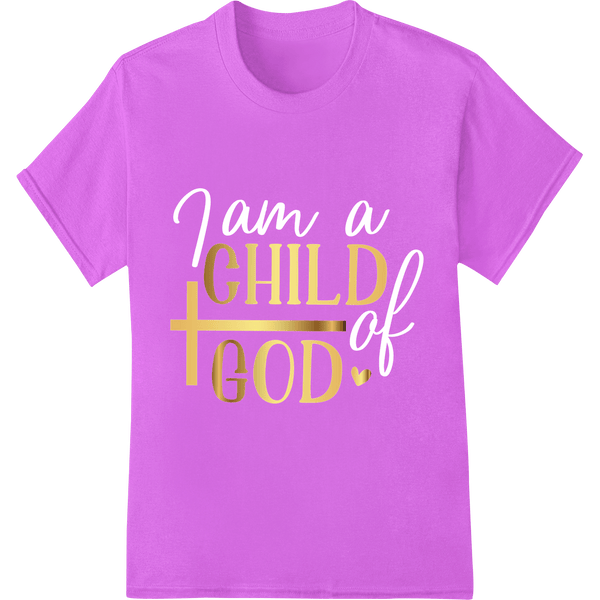 Inspire Faith with Bold 'Child God' DTF Print Heat Transfer - SUPERDTF - DTF Prints - DTF Transfers - Custom DTF Prints