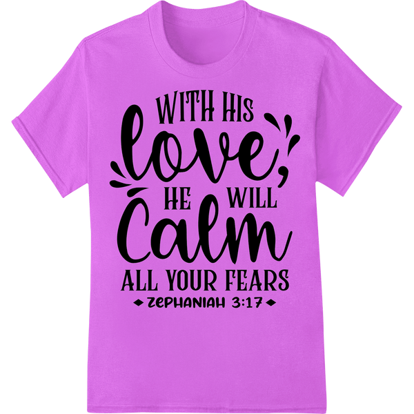 Inspire with "With His Love" Religious DTF Heat Transfer - SUPERDTF - DTF Prints - DTF Transfers - Custom DTF Prints