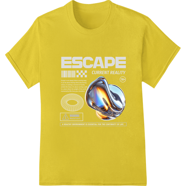 Iridescent Escape: Surreal Abstract DTF Print Heat Transfer - SUPERDTF - DTF Prints - DTF Transfers - Custom DTF Prints