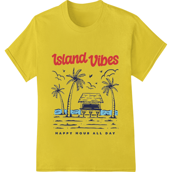 Island Vibes: Escape to Paradise with Our Tropical DTF Print - SUPERDTF - DTF Prints - DTF Transfers - Custom DTF Prints