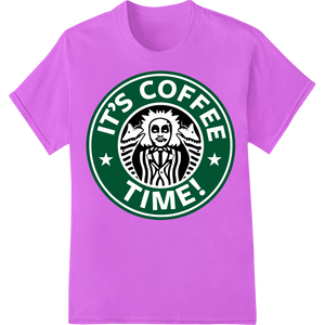 It's Coffee Time! Retro Logo DTF Print Heat Transfer - SUPERDTF - DTF Prints - DTF Transfers - Custom DTF Prints