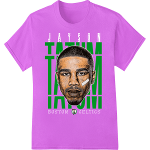 Jayson Tatum: Fierce Focus - Bold Basketball Portrait - SUPERDTF - DTF Prints - DTF Transfers - Custom DTF Prints