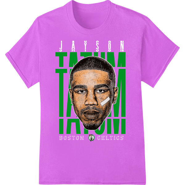 Jayson Tatum: Fierce Focus - Bold Basketball Portrait - SUPERDTF - DTF Prints - DTF Transfers - Custom DTF Prints