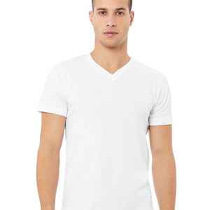 Jersey V - Neck Tee - Ash - SuperDTF Print Blank Clothing and Accessories - SUPERDTF - DTF Prints - DTF Transfers - Custom DTF Prints