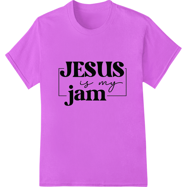 JESUS is my jam - Bold Christian Faith DTF Heat Transfer - SUPERDTF - DTF Prints - DTF Transfers - Custom DTF Prints