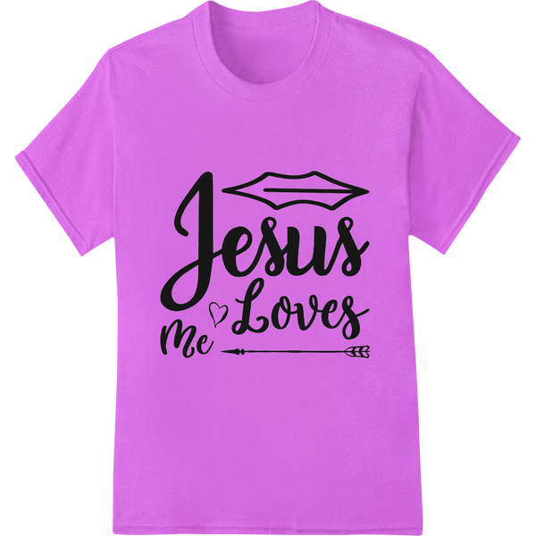 Jesus Loves Me - Inspirational Christian DTF Print Transfer - SUPERDTF - DTF Prints - DTF Transfers - Custom DTF Prints