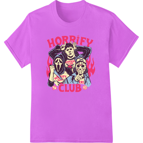 Join the Horrify Club: Iconic Slasher Villains DTF Print - SUPERDTF - DTF Prints - DTF Transfers - Custom DTF Prints