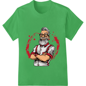 Jolly Santa Portrait Heat Transfer | Festive Christmas DTF Print - SUPERDTF - DTF Prints - DTF Transfers - Custom DTF Prints