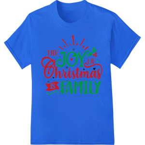 Joyful Christmas Family Typography DTF Print Transfer - SUPERDTF - DTF Prints - DTF Transfers - Custom DTF Prints