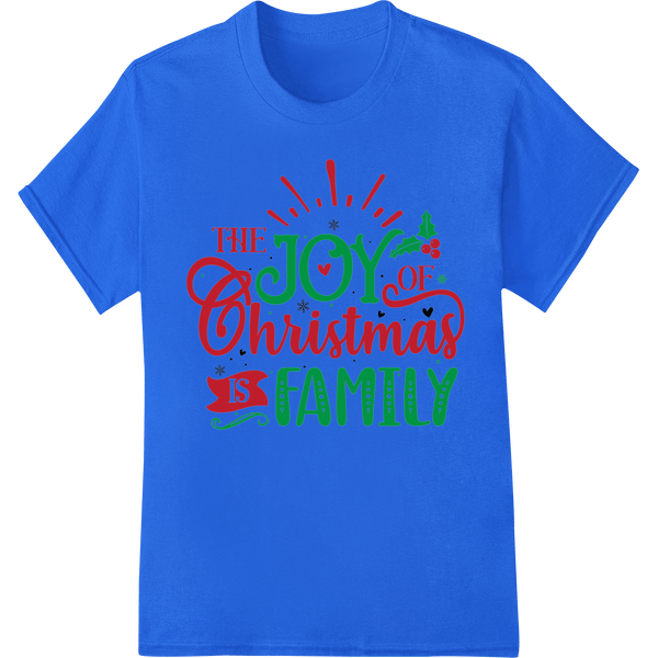 Joyful Christmas Family Typography DTF Print Transfer - SUPERDTF - DTF Prints - DTF Transfers - Custom DTF Prints