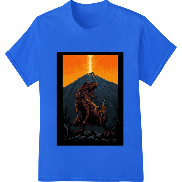 Jurassic Fury: T - Rex Versus the Erupting Volcano - SUPERDTF - DTF Prints - DTF Transfers - Custom DTF Prints