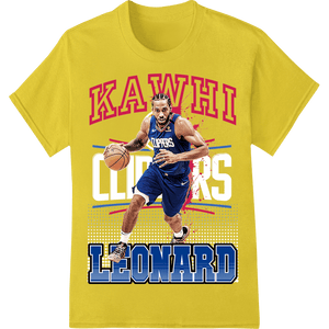 Kawhi Leonard: Explosive Drive DTF Print Heat Transfer - SUPERDTF - DTF Prints - DTF Transfers - Custom DTF Prints