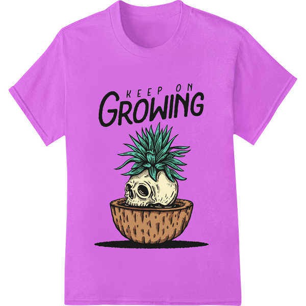 Keep on Growing: Edgy Skull in Agave Plant DTF Print - SUPERDTF - DTF Prints - DTF Transfers - Custom DTF Prints