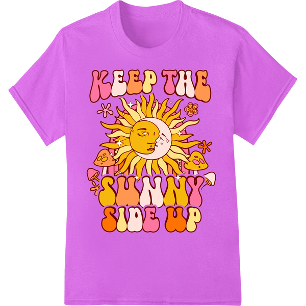 Keep the Sunny Side Up - Retro Smiling Sun - SUPERDTF - DTF Prints - DTF Transfers - Custom DTF Prints