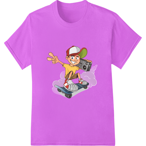 Kickflip into Fun: Skateboarding Cartoon Character - SUPERDTF - DTF Prints - DTF Transfers - Custom DTF Prints