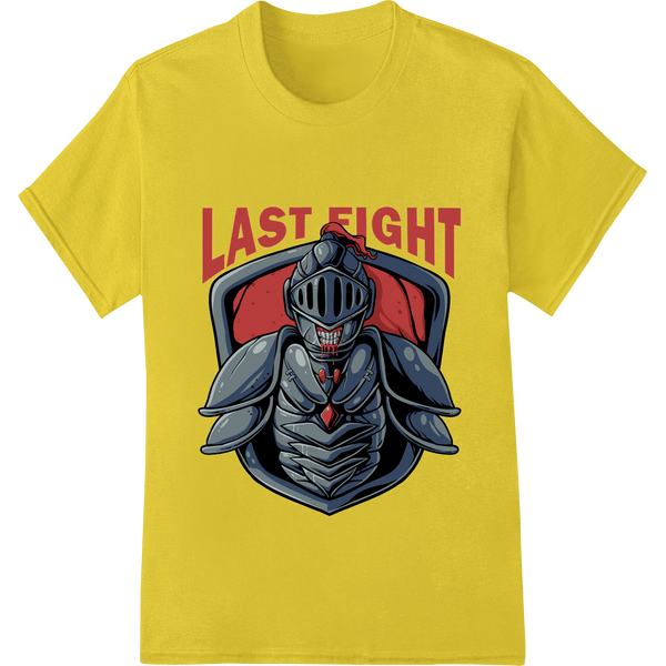 Last Fight: Fierce Medieval Knight Ready for Battle - SUPERDTF - DTF Prints - DTF Transfers - Custom DTF Prints