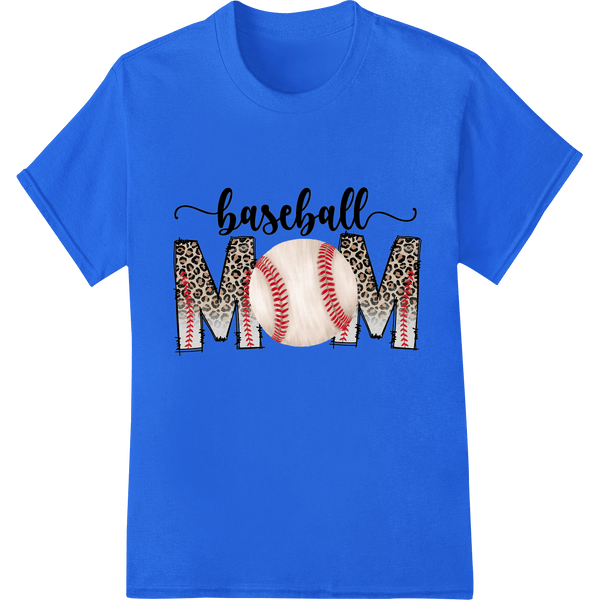 Leopard Print 'Baseball Mom' DTF Heat Transfer Design - SUPERDTF - DTF Prints - DTF Transfers - Custom DTF Prints