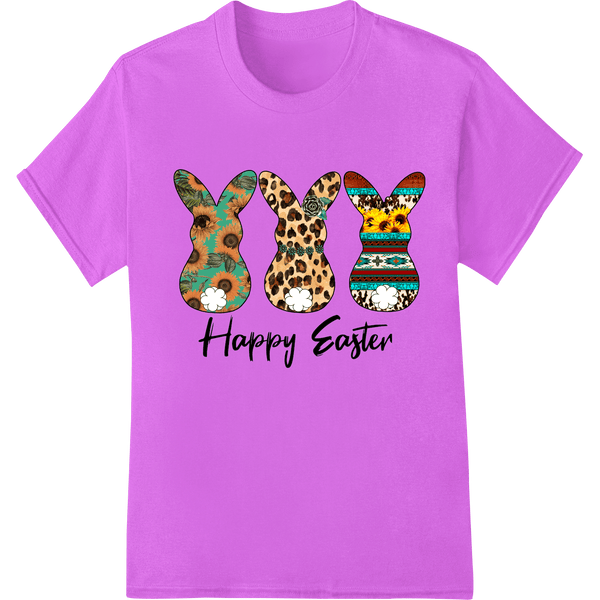 Leopard Print Easter Bunnies - Vibrant Heat Transfer Prints - SUPERDTF - DTF Prints - DTF Transfers - Custom DTF Prints