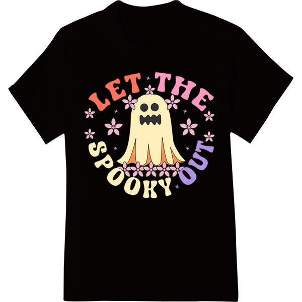 Let the Spooky Shine: Adorable Ghost Halloween DTF Print - SUPERDTF - DTF Prints - DTF Transfers - Custom DTF Prints