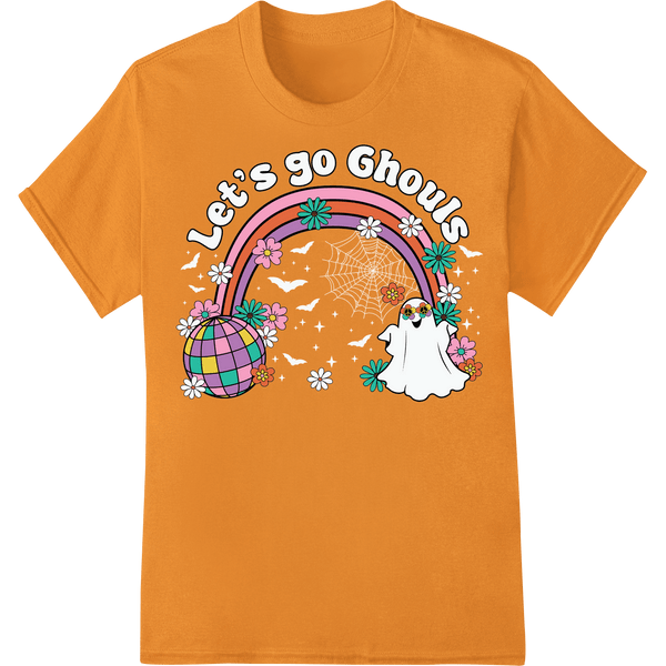 Let's Go Ghouls: Playful Rainbow Halloween Heat Transfer - SUPERDTF - DTF Prints - DTF Transfers - Custom DTF Prints