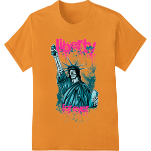 Liberty Graffiti: Edgy Patriotic Statue DTF Print Heat Transfer - SUPERDTF - DTF Prints - DTF Transfers - Custom DTF Prints