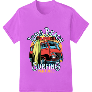 Long Beach Surfing Paradise: Ride the Waves in Style - SUPERDTF - DTF Prints - DTF Transfers - Custom DTF Prints