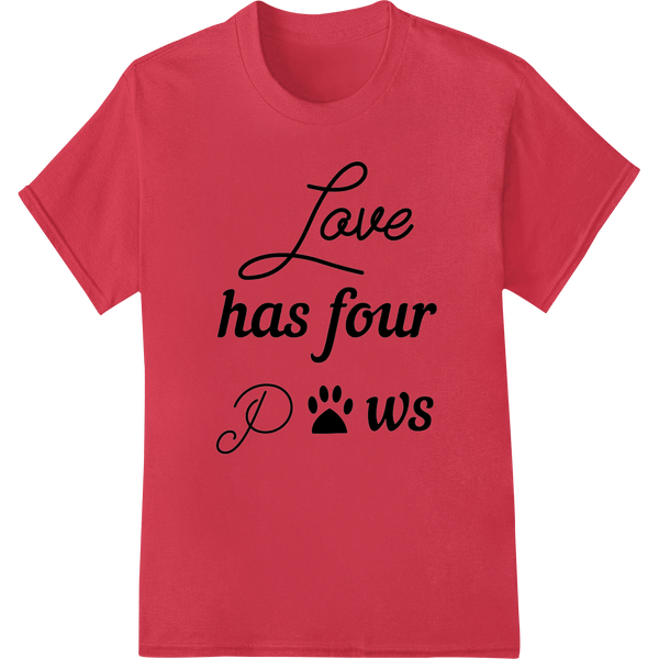 Love Has Four Paws: Adorable Dog - Themed DTF Print - SUPERDTF - DTF Prints - DTF Transfers - Custom DTF Prints