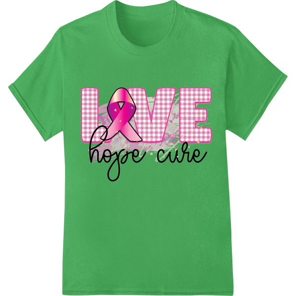 Love, Hope, Cure: Support Breast Cancer Awareness - SUPERDTF - DTF Prints - DTF Transfers - Custom DTF Prints