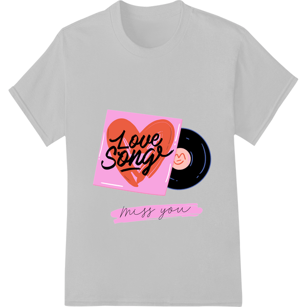 Love Song: Heartfelt Valentine's Day Heat Transfer - SUPERDTF - DTF Prints - DTF Transfers - Custom DTF Prints