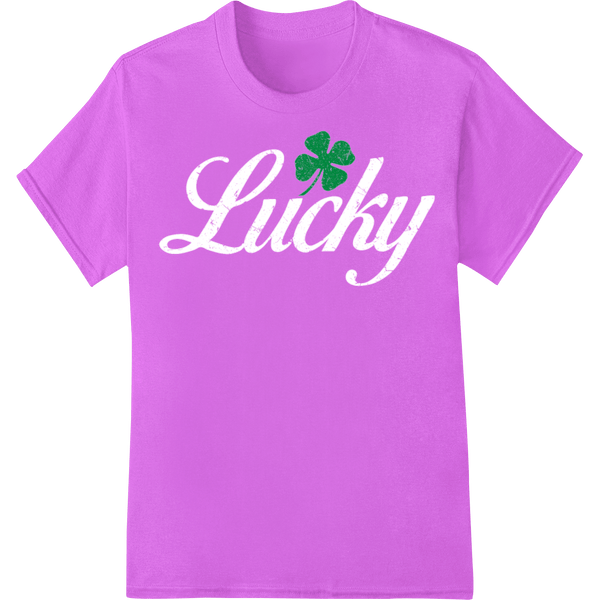 Lucky Shamrock: Vibrant Green Four - Leaf Clover DTF Print - SUPERDTF - DTF Prints - DTF Transfers - Custom DTF Prints