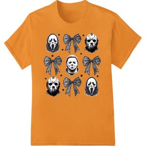 Macabre Masks: Haunting Halloween Heat Transfer Design - SUPERDTF - DTF Prints - DTF Transfers - Custom DTF Prints