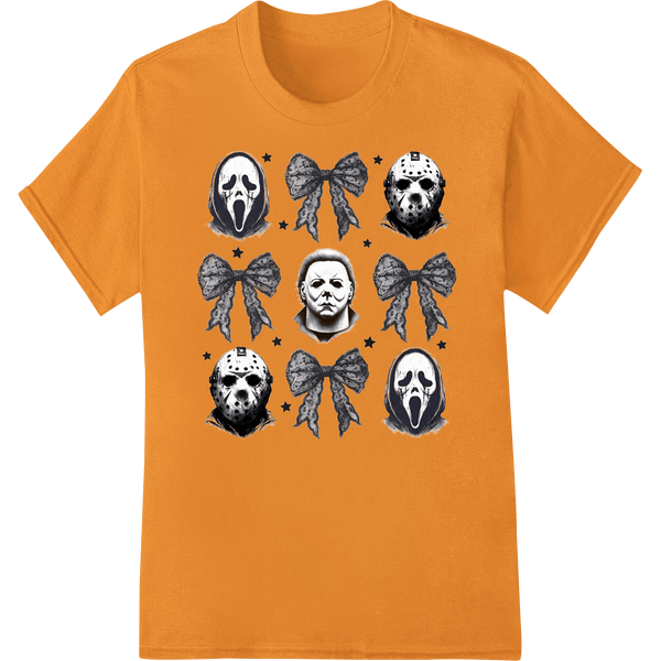 Macabre Masks: Haunting Halloween Heat Transfer Design - SUPERDTF - DTF Prints - DTF Transfers - Custom DTF Prints