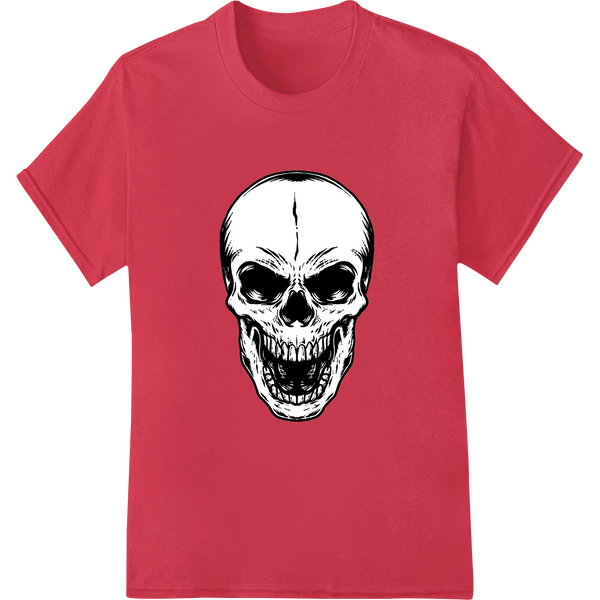 Macabre Skull: Edgy DTF Print Heat Transfer by Super DTF - SUPERDTF - DTF Prints - DTF Transfers - Custom DTF Prints