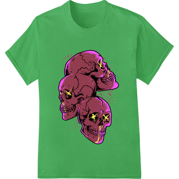 Magenta Skulls: Haunting Halloween DTF Print Transfer - SUPERDTF - DTF Prints - DTF Transfers - Custom DTF Prints