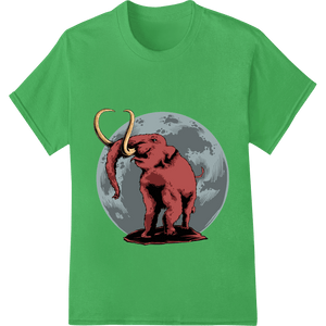 Magnificent Mammoth: Prehistoric Power in Vibrant Red - SUPERDTF - DTF Prints - DTF Transfers - Custom DTF Prints