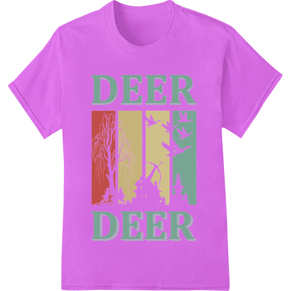 Majestic Deer Silhouette Nature DTF Print Heat Transfer - SUPERDTF - DTF Prints - DTF Transfers - Custom DTF Prints