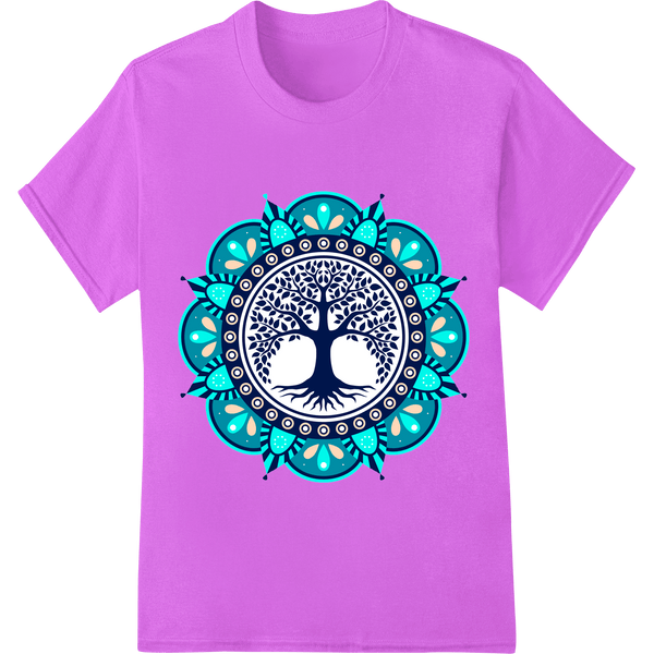 Mandala Tree of Life: Zen Harmony DTF Print Heat Transfer - SUPERDTF - DTF Prints - DTF Transfers - Custom DTF Prints