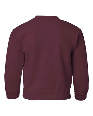 Gildan 18000B Maroon back