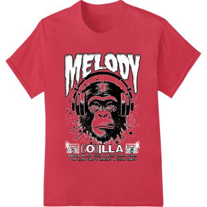 Melody Monkey DTF Print Heat Transfer by Super DTF - SUPERDTF - DTF Prints - DTF Transfers - Custom DTF Prints