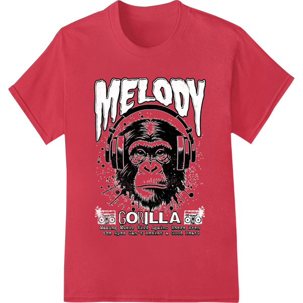 Melody Monkey DTF Print Heat Transfer by Super DTF - SUPERDTF - DTF Prints - DTF Transfers - Custom DTF Prints