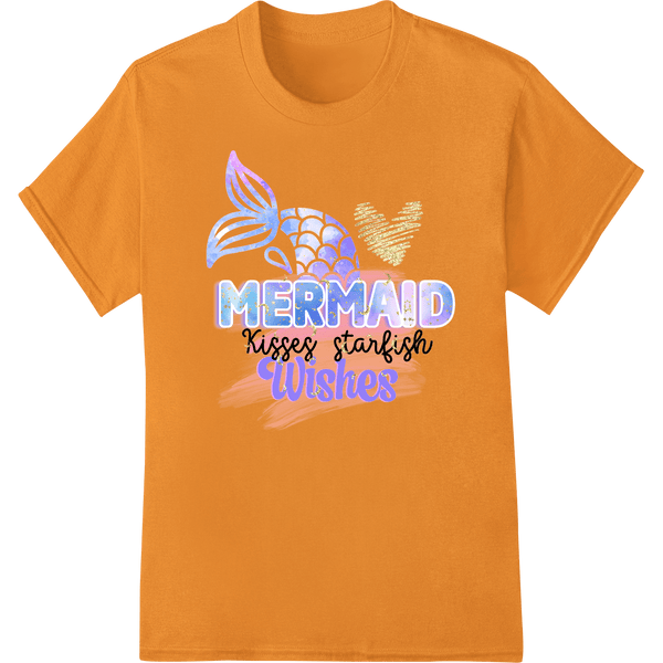 Mermaid Magic: Kisses & Starfish Wishes | Super DTF Print - SUPERDTF - DTF Prints - DTF Transfers - Custom DTF Prints