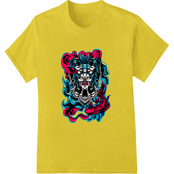 Mesmerizing Skull: Dark Abstract DTF Print Heat Transfer - SUPERDTF - DTF Prints - DTF Transfers - Custom DTF Prints