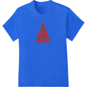 Modern Red & Green Triangle Christmas Tree Heat Transfer - SUPERDTF - DTF Prints - DTF Transfers - Custom DTF Prints