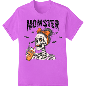 Momster Skeleton Cocktail Halloween DTF Print Heat Transfer - SUPERDTF - DTF Prints - DTF Transfers - Custom DTF Prints