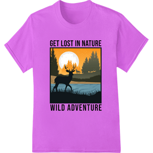 Moonlit Wilderness: Deer Silhouette Adventure Print - SUPERDTF - DTF Prints - DTF Transfers - Custom DTF Prints