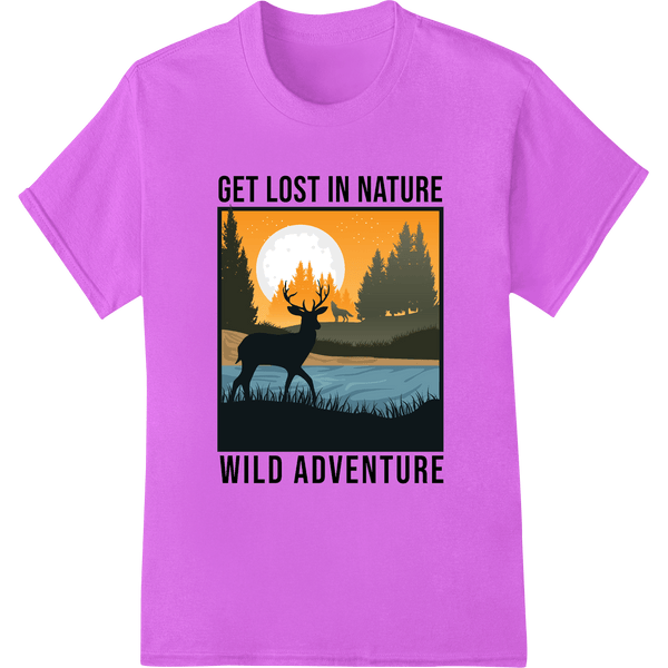 Moonlit Wilderness: Deer Silhouette Adventure Print - SUPERDTF - DTF Prints - DTF Transfers - Custom DTF Prints