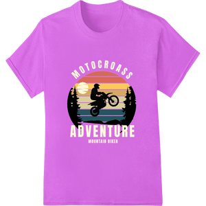 Motocross Adventure: Sunset Rider Silhouette - SUPERDTF - DTF Prints - DTF Transfers - Custom DTF Prints