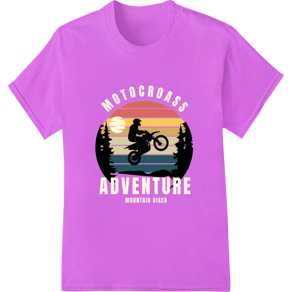 Motocross Adventure: Sunset Rider Silhouette - SUPERDTF - DTF Prints - DTF Transfers - Custom DTF Prints